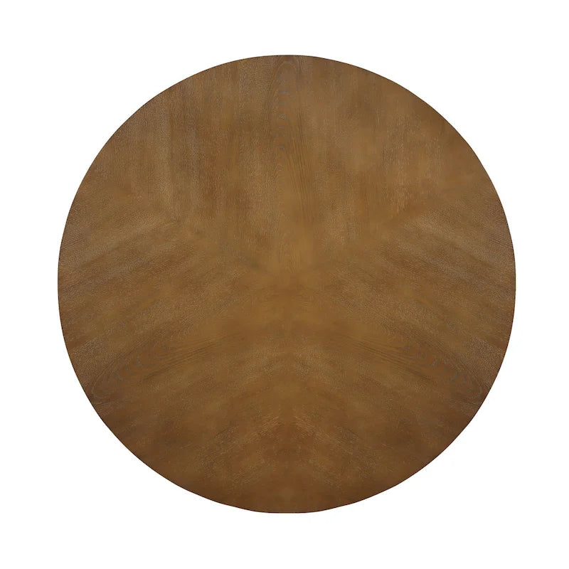 Table basse ronde en bois de 32 pouces, style Mid-Century, pour salon