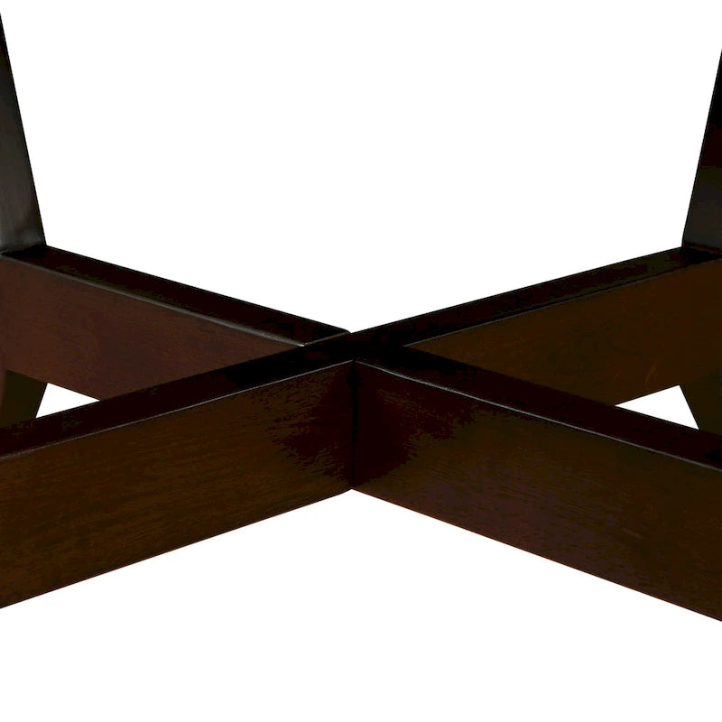 Table basse ronde en bois de 32 pouces, style Mid-Century, pour salon