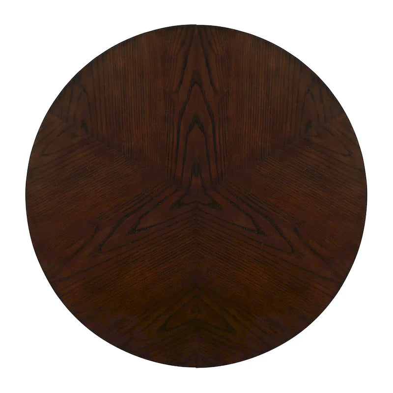 Table basse ronde en bois de 32 pouces, style Mid-Century, pour salon