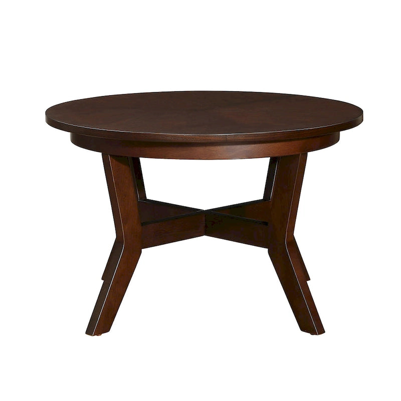 Table basse ronde en bois de 32 pouces, style Mid-Century, pour salon
