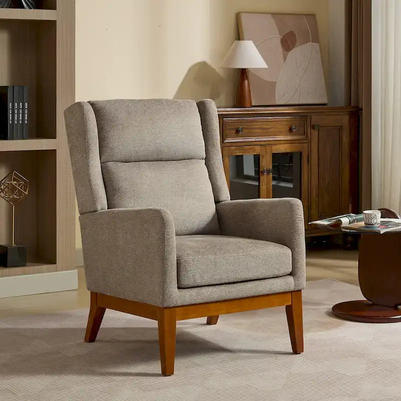 Fauteuil pivotant rembourré à dossier haut de 66,5 cm de large