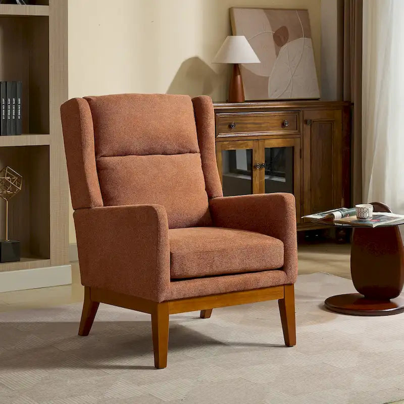 Fauteuil pivotant rembourré à dossier haut de 66,5 cm de large