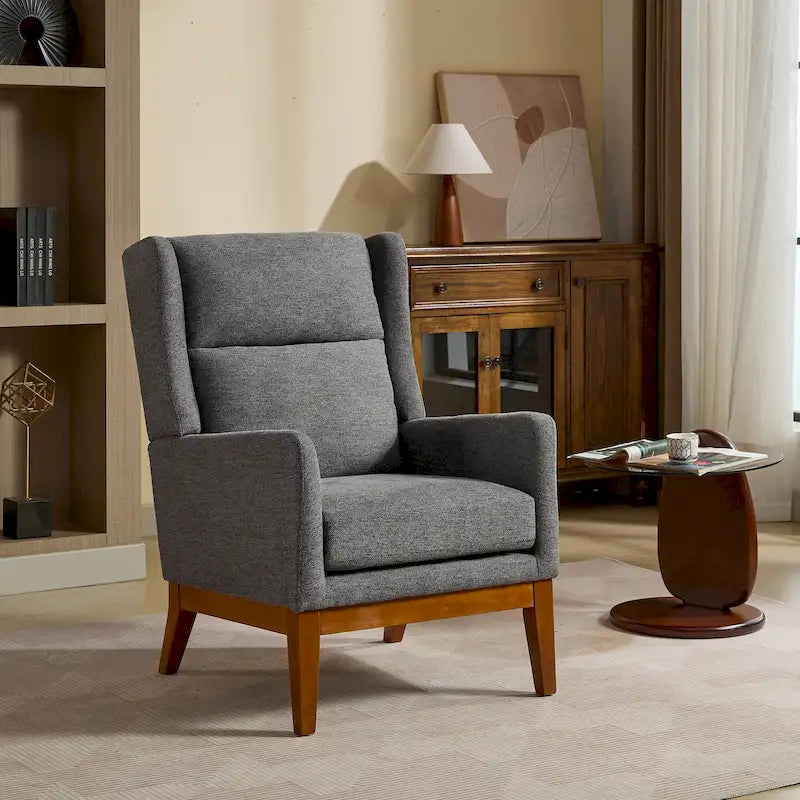 Fauteuil pivotant rembourré à dossier haut de 66,5 cm de large
