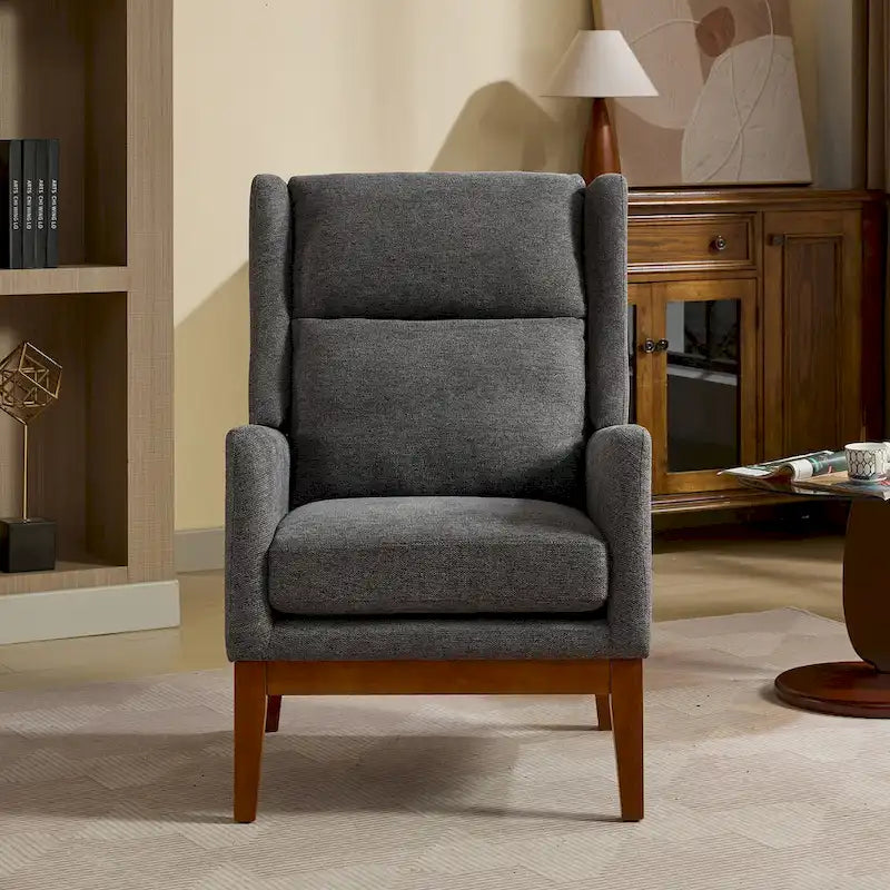Fauteuil pivotant rembourré à dossier haut de 66,5 cm de large