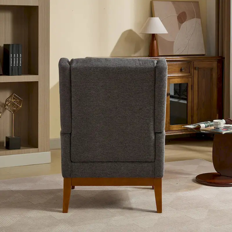 Fauteuil pivotant rembourré à dossier haut de 66,5 cm de large