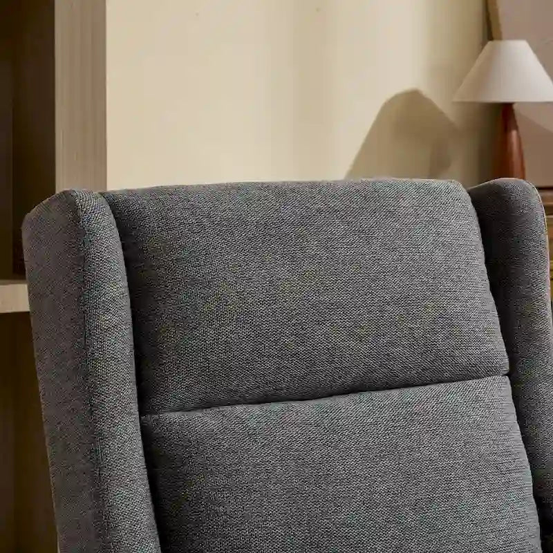 Fauteuil pivotant rembourré à dossier haut de 66,5 cm de large
