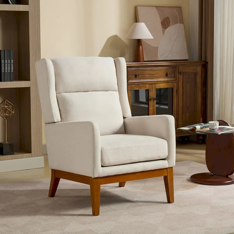 Fauteuil pivotant rembourré à dossier haut de 66,5 cm de large