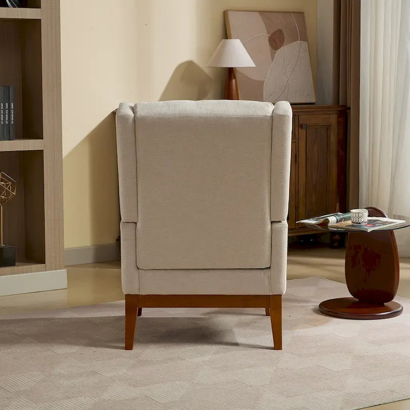 Fauteuil pivotant rembourré à dossier haut de 66,5 cm de large