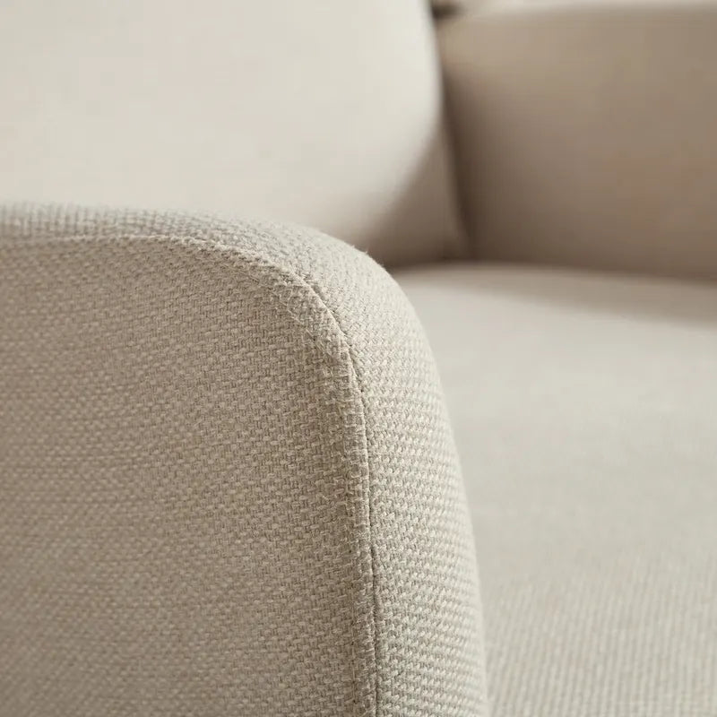 Fauteuil pivotant rembourré à dossier haut de 66,5 cm de large