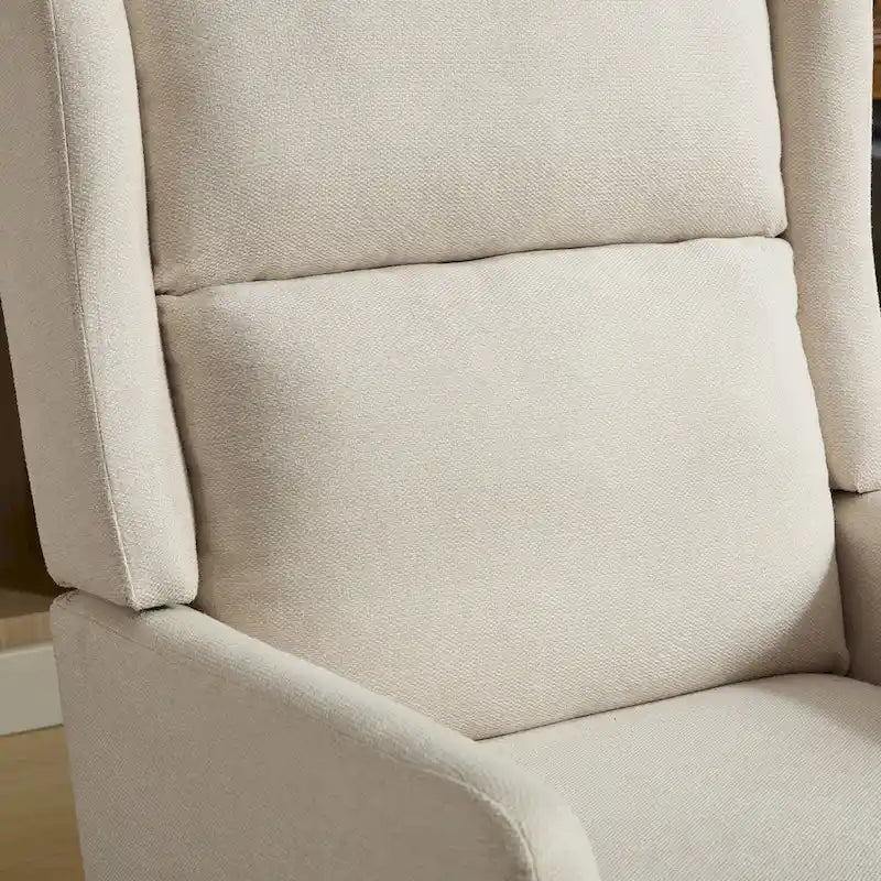 Fauteuil pivotant rembourré à dossier haut de 66,5 cm de large