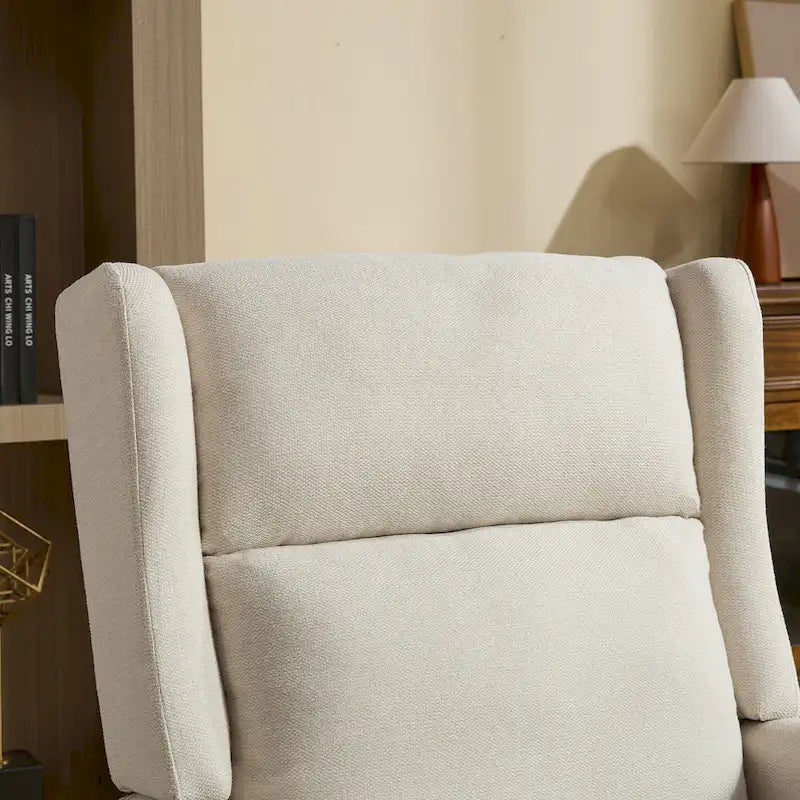 Fauteuil pivotant rembourré à dossier haut de 66,5 cm de large