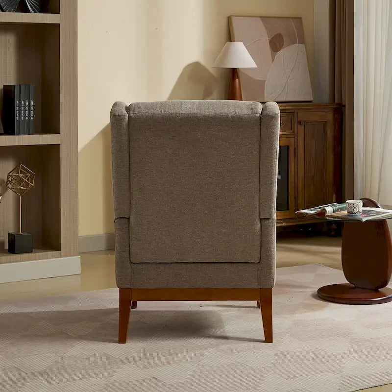 Fauteuil pivotant rembourré à dossier haut de 66,5 cm de large