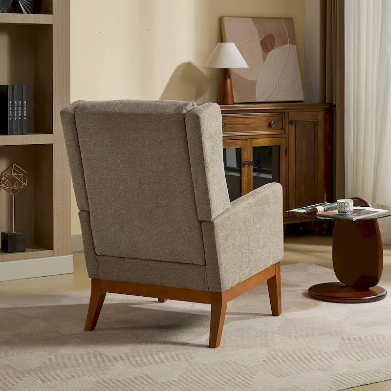 Fauteuil pivotant rembourré à dossier haut de 66,5 cm de large