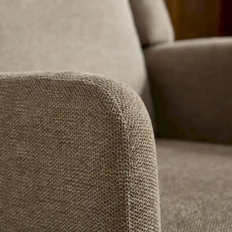 Fauteuil pivotant rembourré à dossier haut de 66,5 cm de large