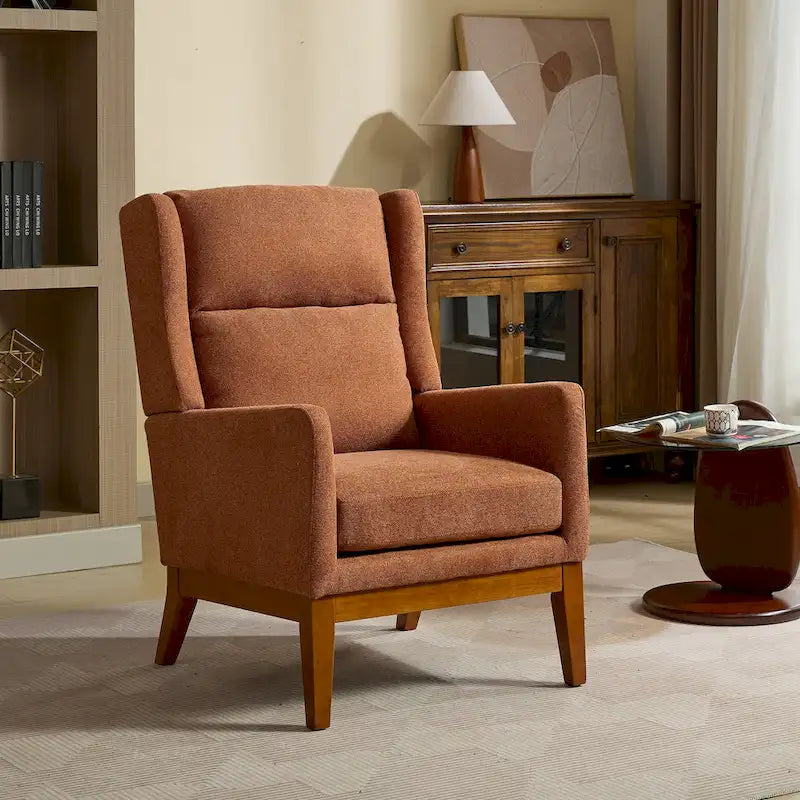 Fauteuil pivotant rembourré à dossier haut de 66,5 cm de large
