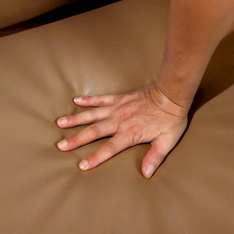 Fauteuil d'appoint en similicuir avec pieds antidérapants pour le salon