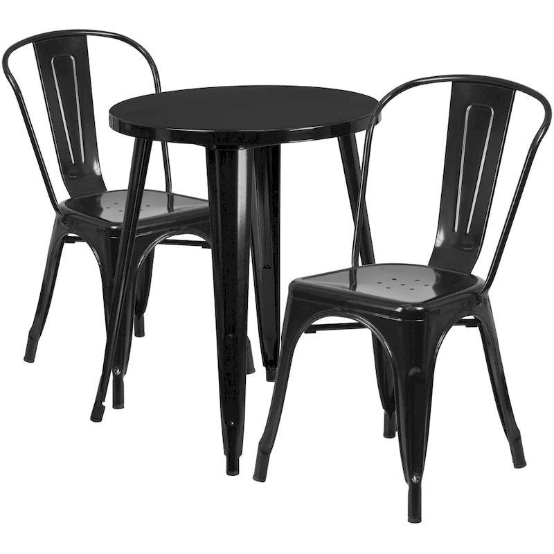 Table de café en métal pour intérieur/extérieur