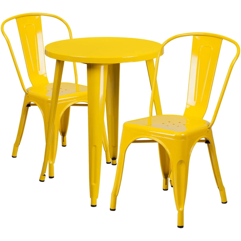 Table de café en métal pour intérieur/extérieur
