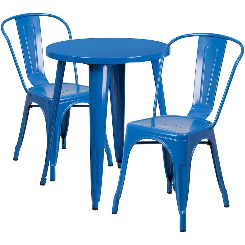 Table de café en métal pour intérieur/extérieur