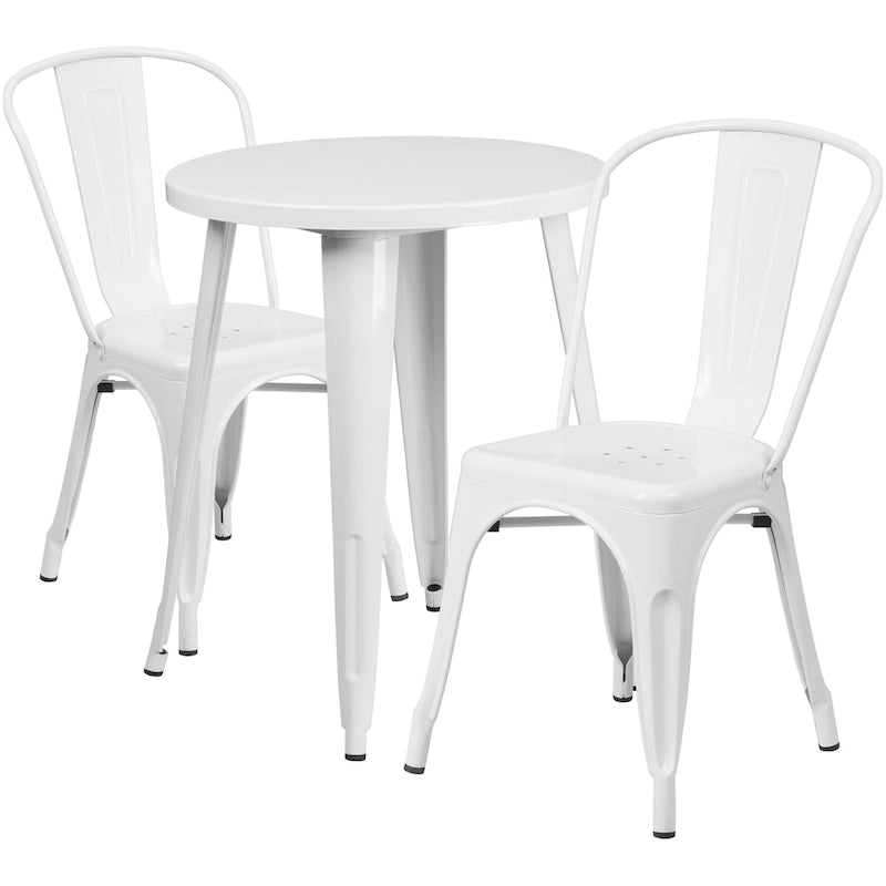 Table de café en métal pour intérieur/extérieur