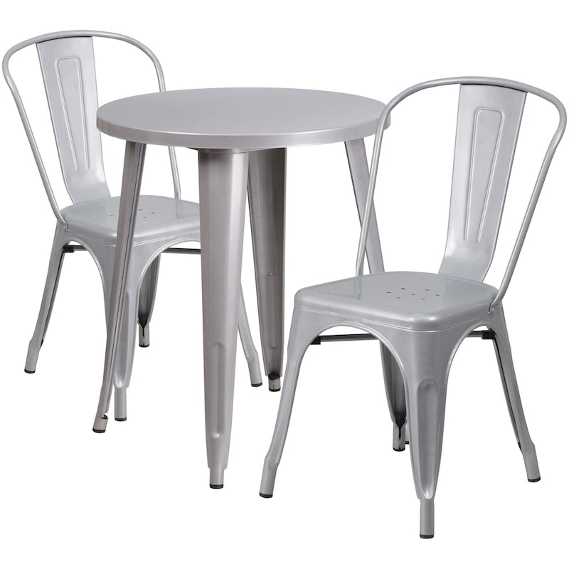 Table de café en métal pour intérieur/extérieur