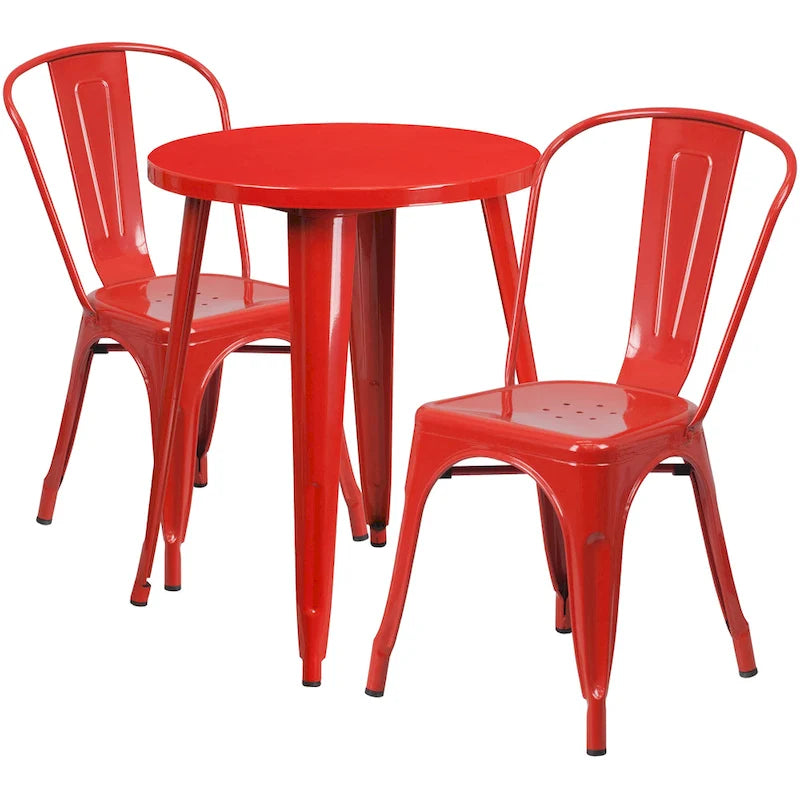 Table de café en métal pour intérieur/extérieur
