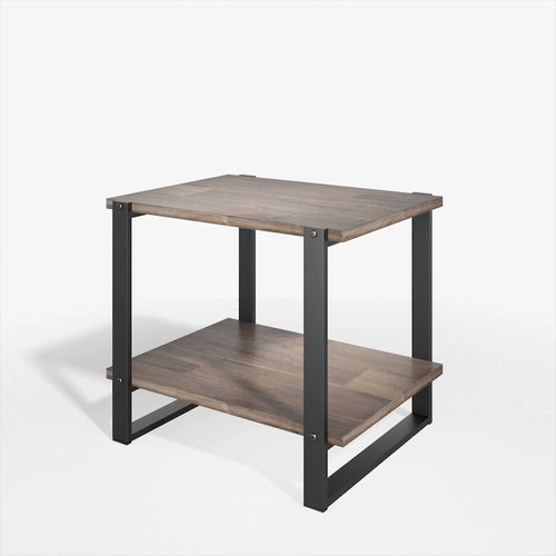 Table d'appoint en bois massif marron 21
