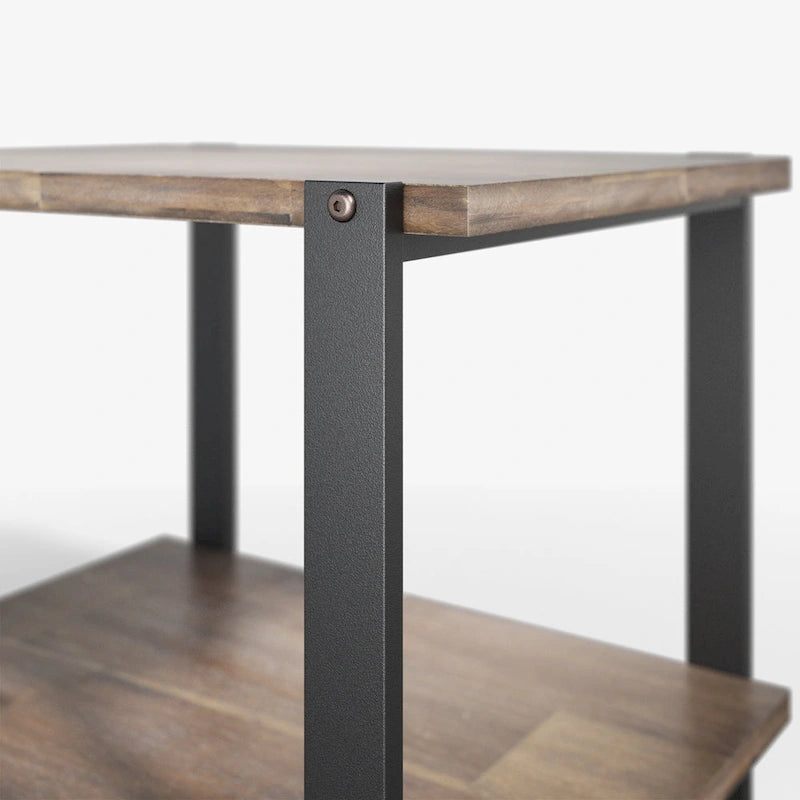 Table d'appoint en bois massif marron 21