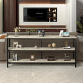 Console de canapé de 55 pouces, table d'entrée longue et étroite avec étagère de rangement à 3 niveaux