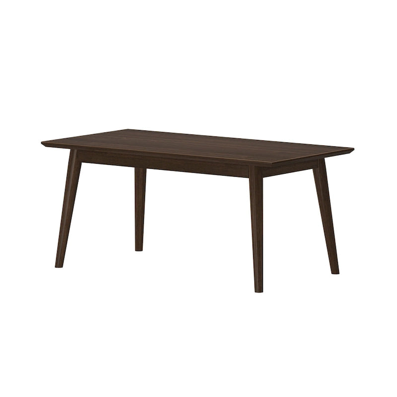 Table basse rectangulaire en bois massif de style Mid-Century pour salon