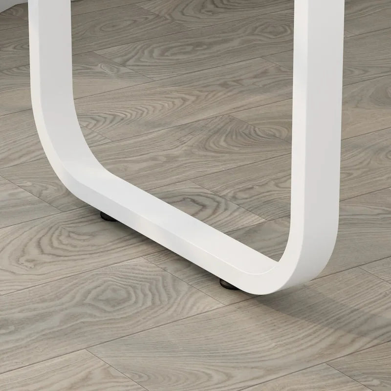 Bureau d'angle en L de 55 pouces avec tiroir et étagère de rangement