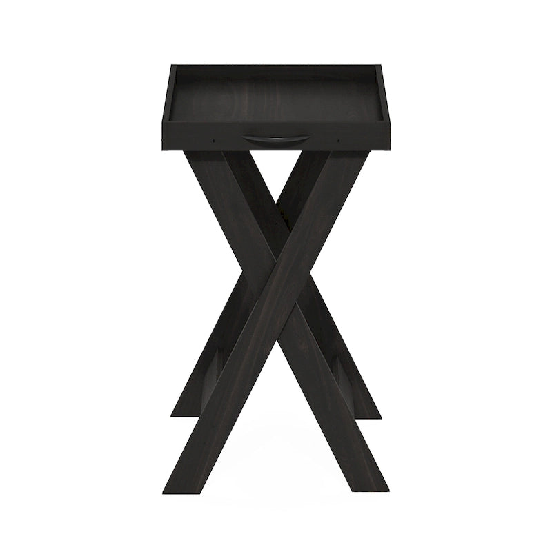 Table d'appoint classique avec plateau amovible et base en X