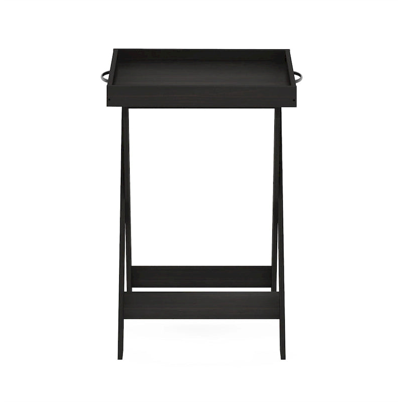 Table d'appoint classique avec plateau amovible et base en X