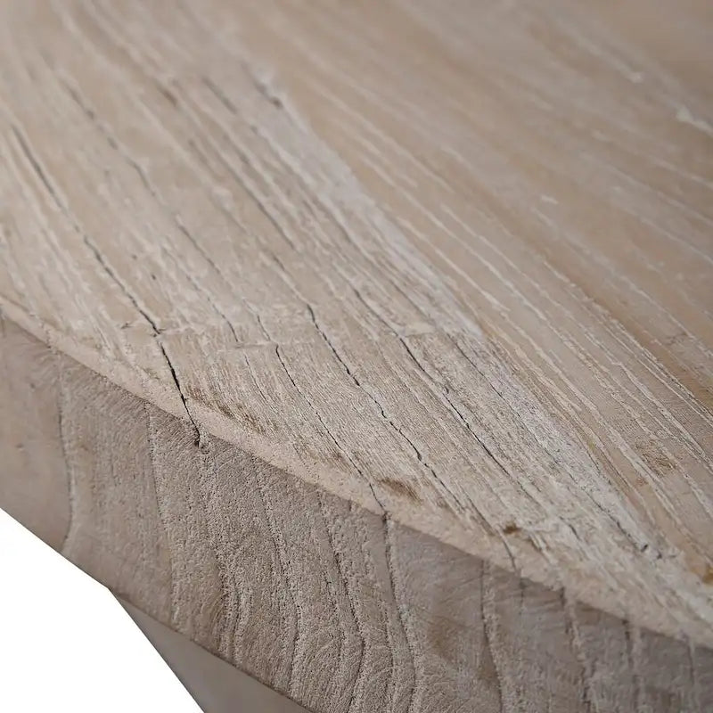 Table basse en bois de Java, diamètre 48