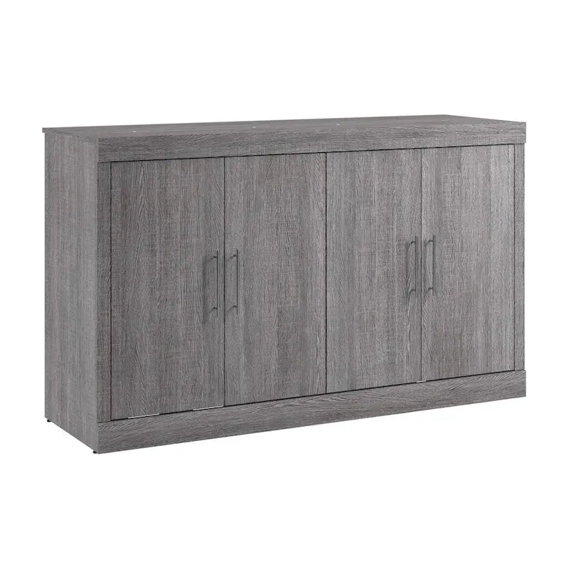 Lit-armoire Queen avec matelas pliant en mousse pour chambre d'amis