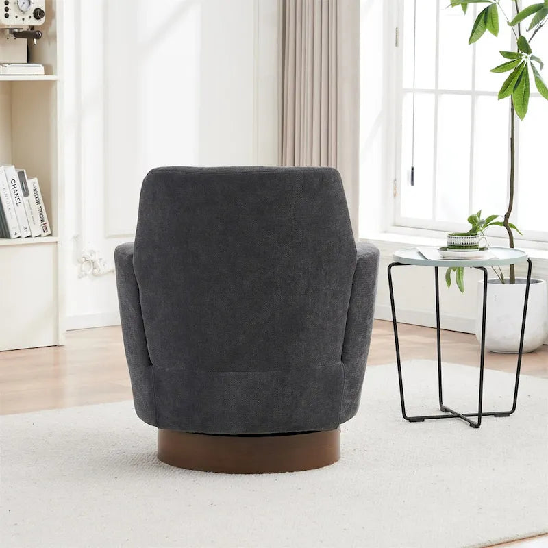 Fauteuil pivotant en polyester avec piètement en acier inoxydable
