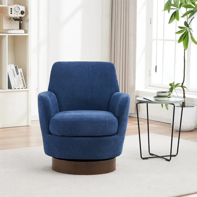 Fauteuil pivotant en polyester avec piètement en acier inoxydable