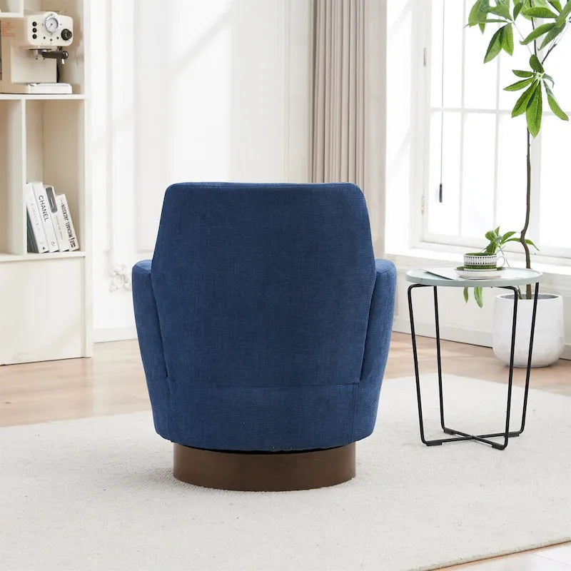 Fauteuil pivotant en polyester avec piètement en acier inoxydable