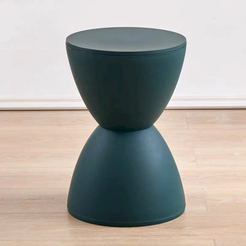 Tabouret d'appoint en plastique sablier pour la maison et le bureau