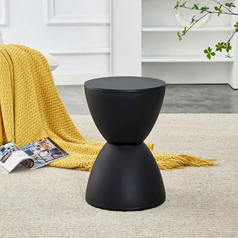 Tabouret d'appoint en plastique sablier pour la maison et le bureau