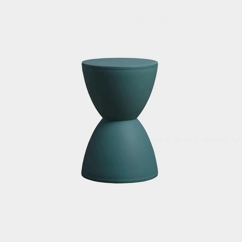 Tabouret d'appoint en plastique sablier pour la maison et le bureau