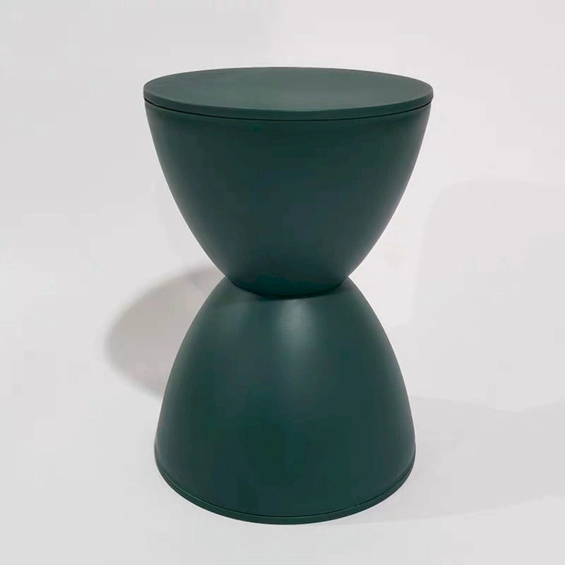 Tabouret d'appoint en plastique sablier pour la maison et le bureau