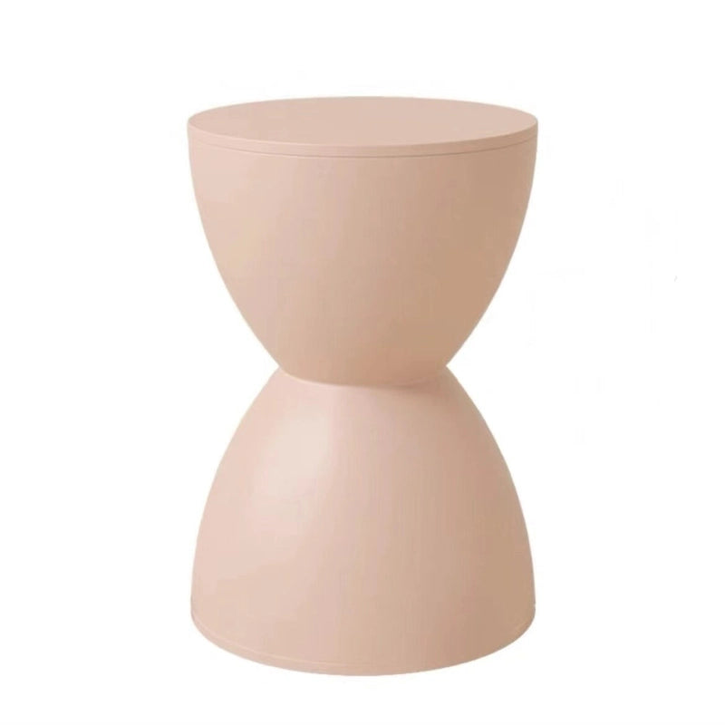 Tabouret d'appoint en plastique sablier pour la maison et le bureau