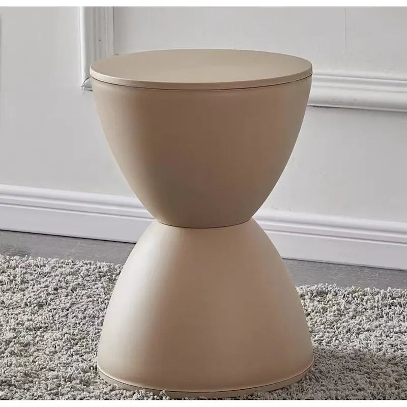 Tabouret d'appoint en plastique sablier pour la maison et le bureau