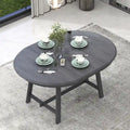 Table à manger ronde extensible rétro en bois pour salle à manger