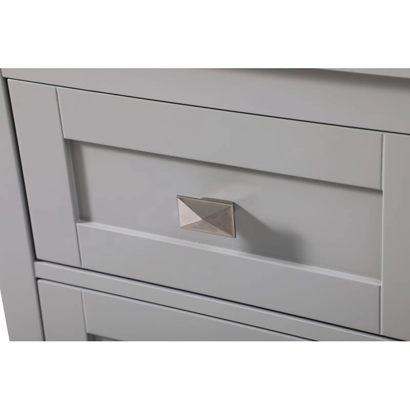Meuble de rangement de salle de bain autoportant de 18 pouces avec tiroir et porte à fermeture douce