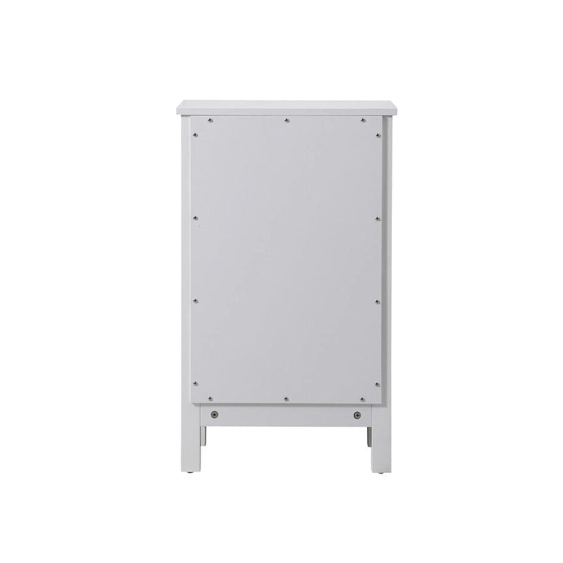 Meuble de rangement de salle de bain autoportant de 18 pouces avec tiroir et porte à fermeture douce